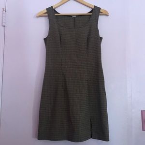 Vintage shift plaid dress